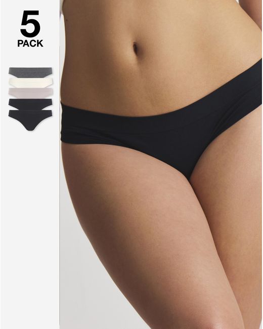 DORINA Black Rosanne 5 Pack Knicker Blk