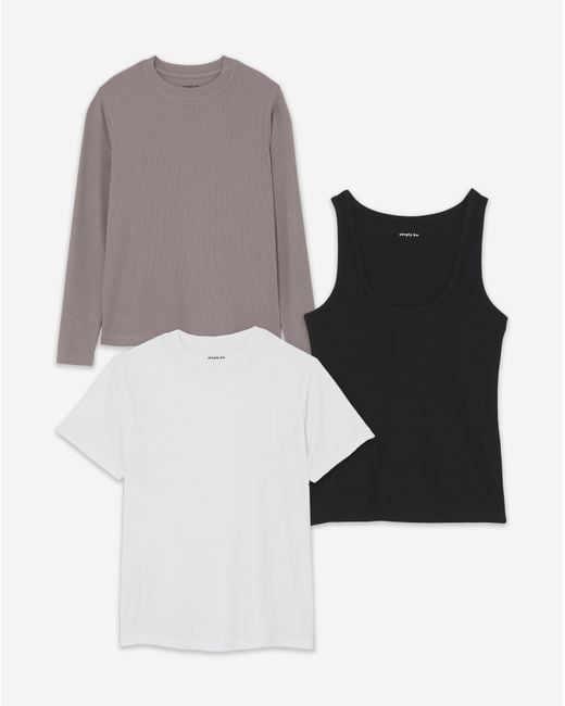 Simply Be Multicolor 3 Pack Mixed Tops