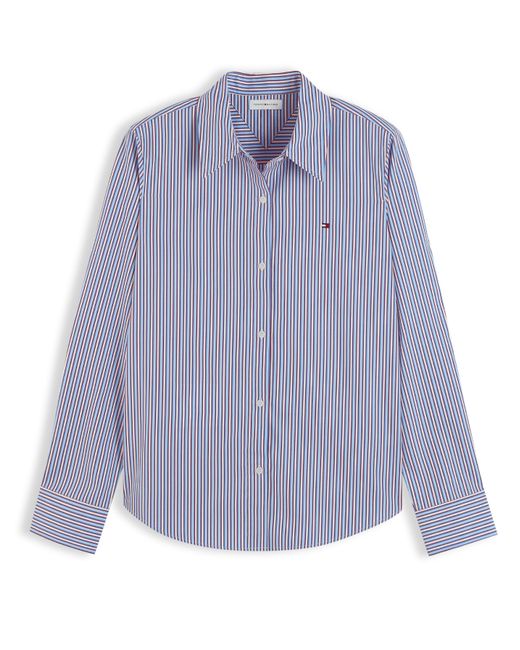 Tommy Hilfiger Purple Poplin Regular Shirt