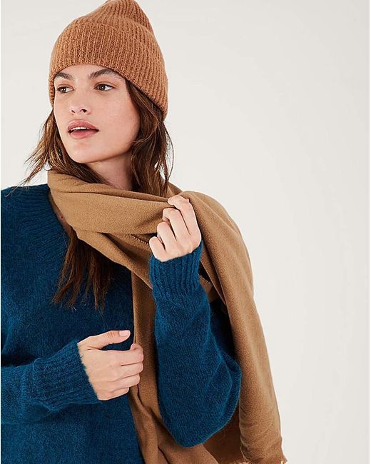 Accessorize Brown Grace Blanket Scarf