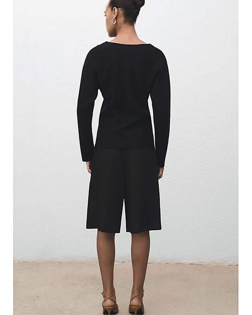 Mango Blue Jacket With Interest Button Detail