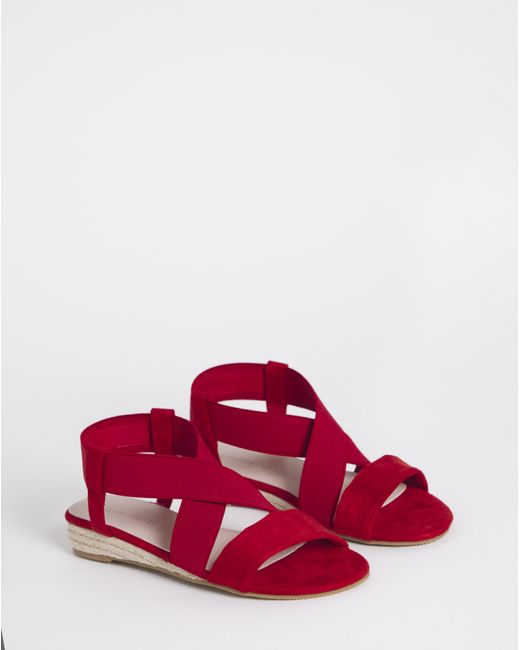 JD Williams White Low Wedge Espadrilles Ex Wide