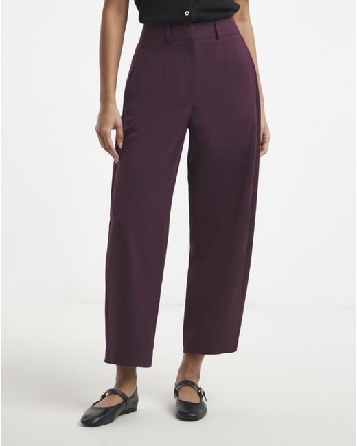 Simply Be Red Barrel Leg Trouser