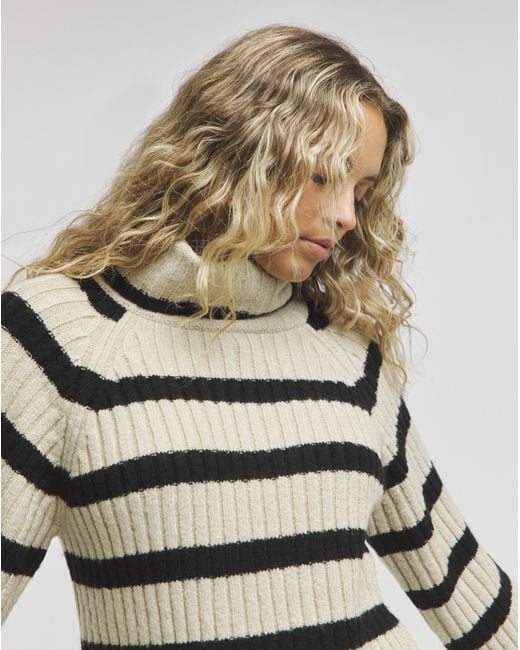 Simply Be Multicolor Stripe Roll Neck Jumper