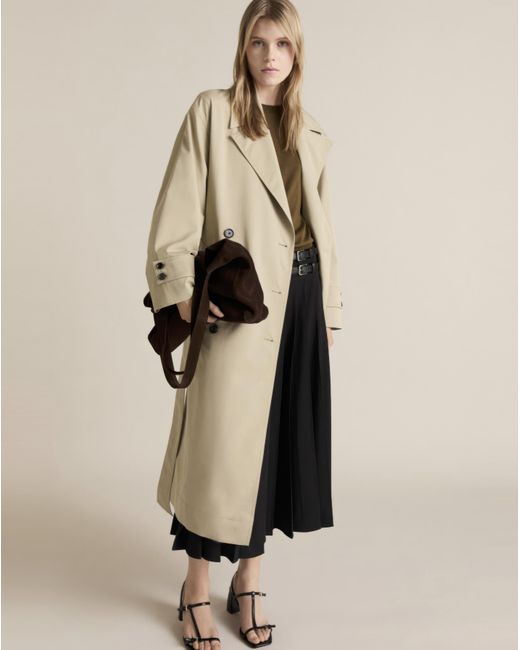 Mango Natural Oversized Trenchcoat