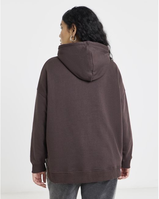 Simply Be Brown Oversized Hoodie