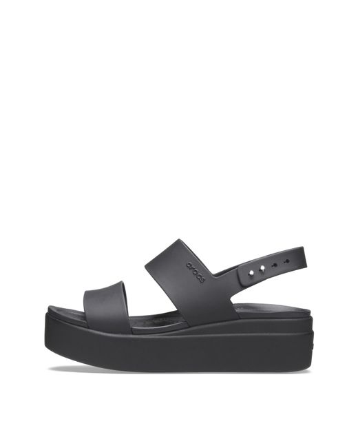 CROCSTM Blue Brooklyn Low Wedge Sandals