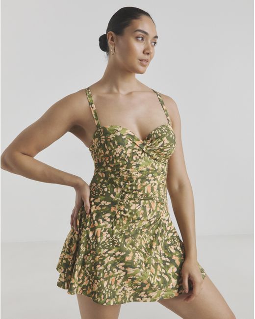 MAGISCULPT Green Underwired Swimdress