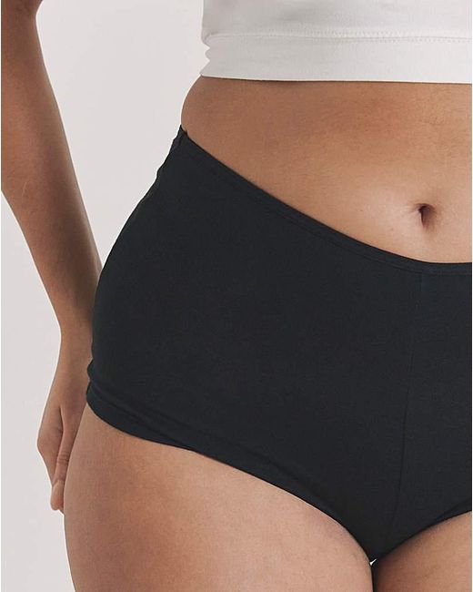 Pretty Secrets Black 4 Pack Boy Short Knickers