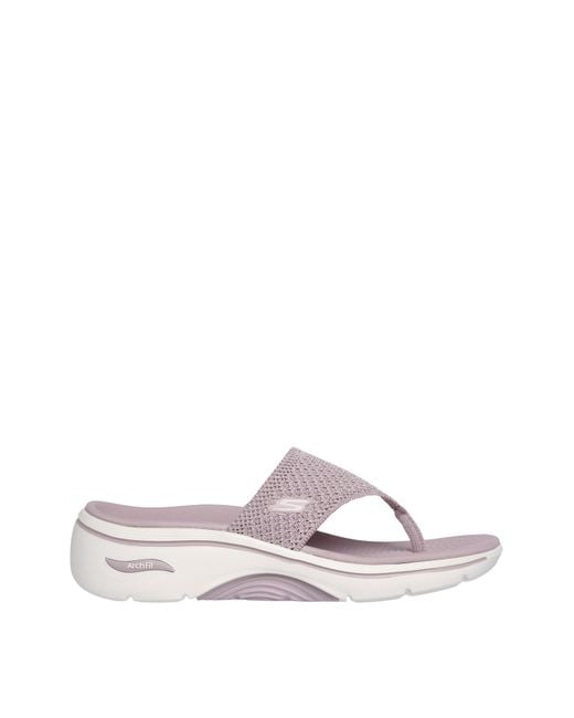 Skechers Purple Go Walk Arch Fit Carrie Sandals