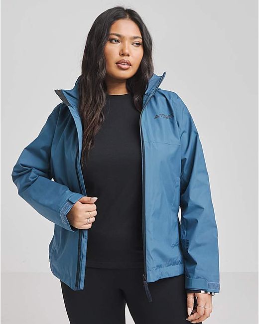 Adidas Blue Terrex Rain Ready Jacket