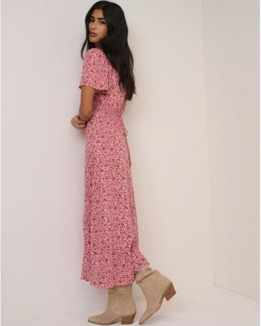 Nobody's Child Pink Nc Atlas Midi Dress