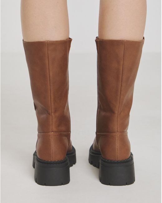 Simply Be Natural Chunky Plain Biker Boot Ex Wide C