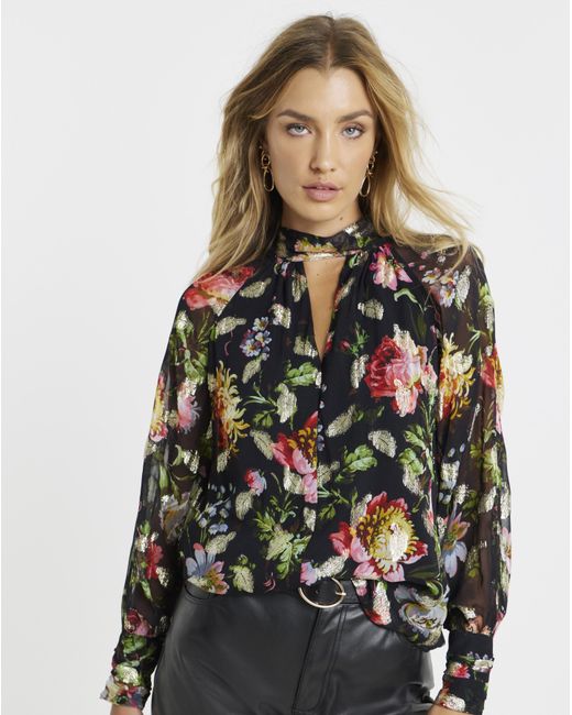 Hope & Ivy Multicolor Juni-Mae Blouse