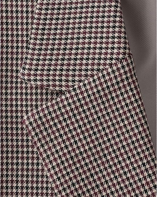 Mango Natural Houndstooth Blazer