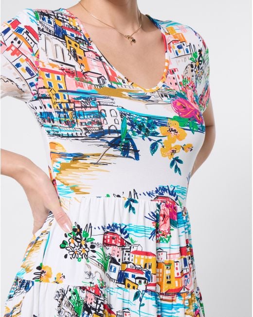 Joe Browns Blue Sunny Scenic Jersey Tunic Top