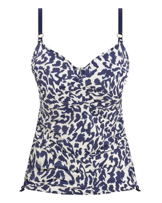 Fantasie Blue Hope Bay Twist Tankini Top