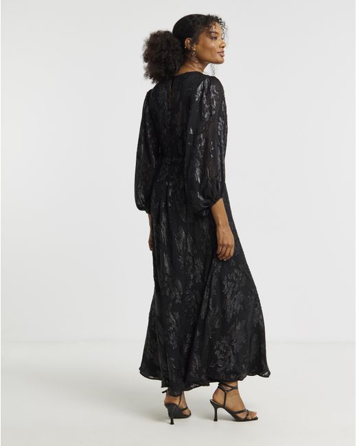 Joanna Hope Black Lurex Dress