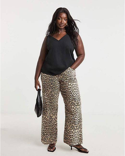 Simply Be Black V Neck Cami