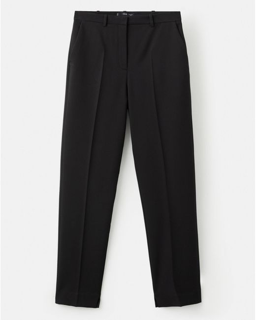 Mango Black Straight Tailored Trouser