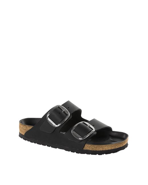 Birkenstock Black Arizona Lea Buckle Sandals