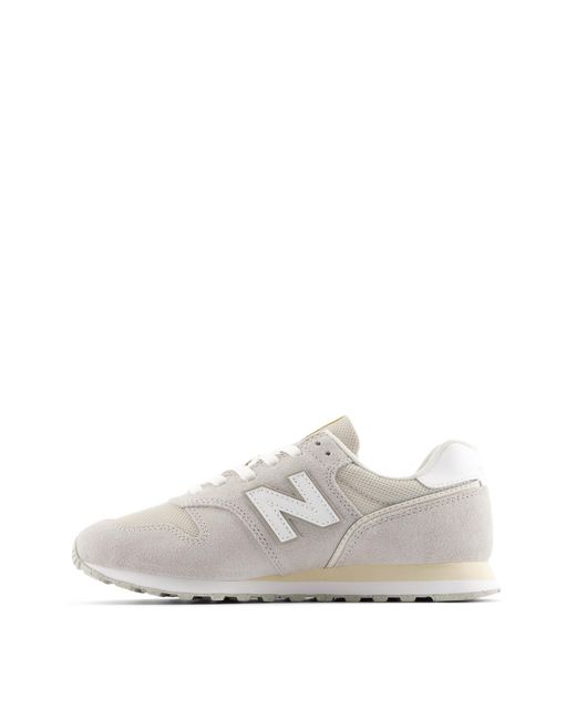 New Balance White 373 Trainers
