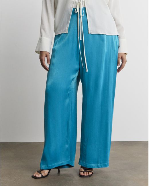 Joanna Hope Blue Satin Trousers