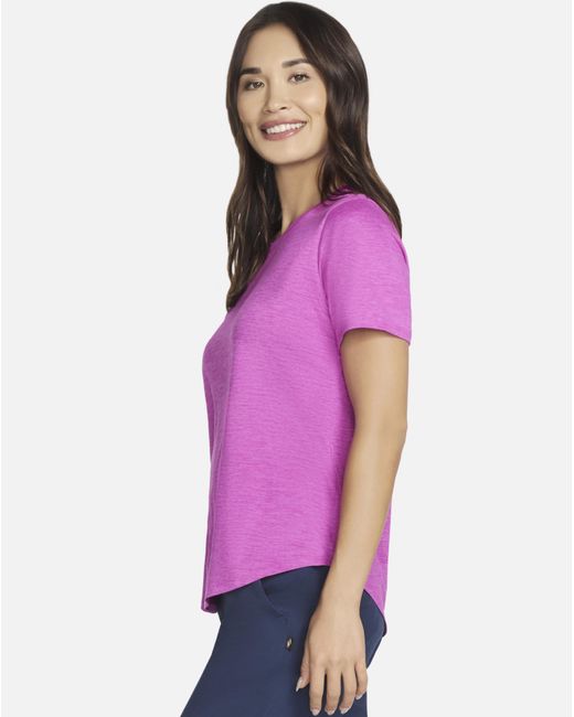 Skechers Purple Go Dri Swift T-Shirt