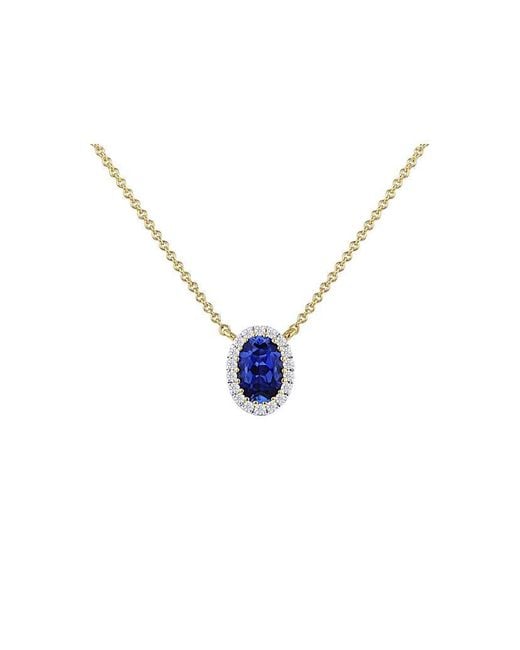 iJewel Metallic 9Ct Lab Diamond Sapphire Nkl