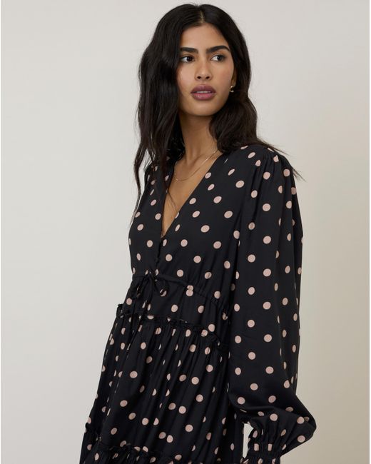 Nobody's Child Black Nc Sofia Midi Dress