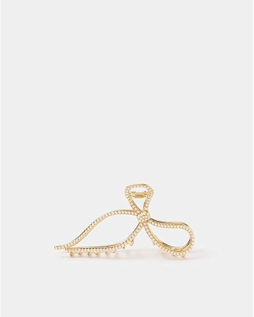 Accessorize Natural Bow Claw Clip