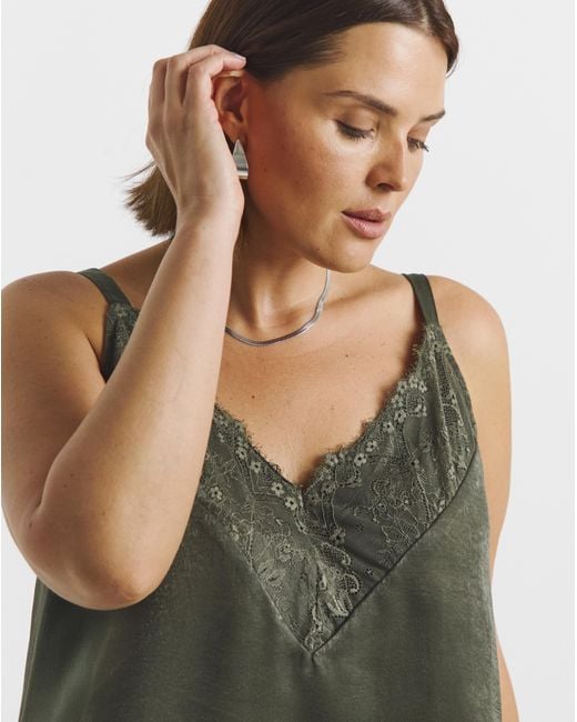 Simply Be Black Lace Cami