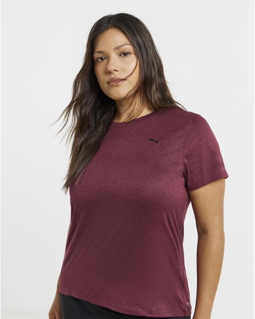 PUMA Red Essential Train Heather T-Shirt
