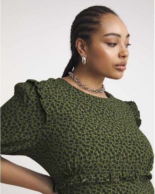 Nobody's Child Green Felicia Midi Dress