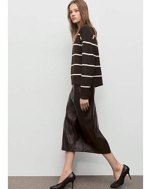 Mango Gray Stripe Sweater