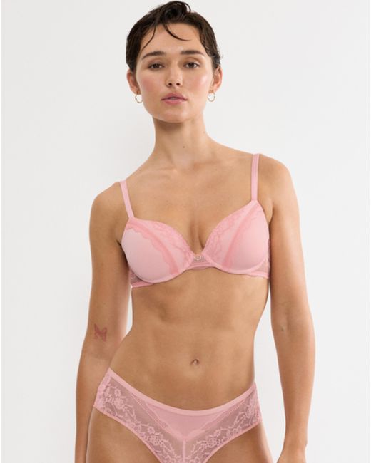 Triumph Pink Comfort Allure Plunge Bra