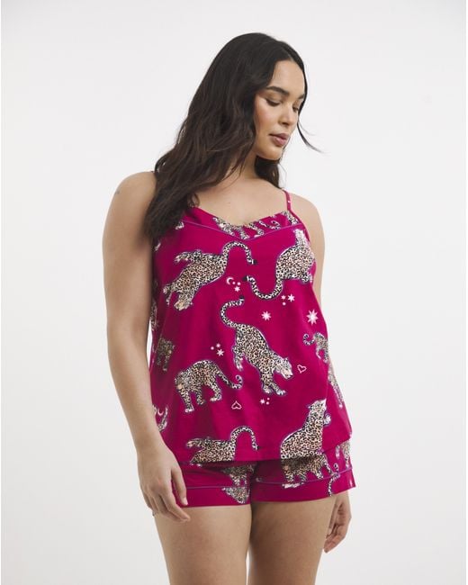 Pretty Secrets Purple Animal Cami Set