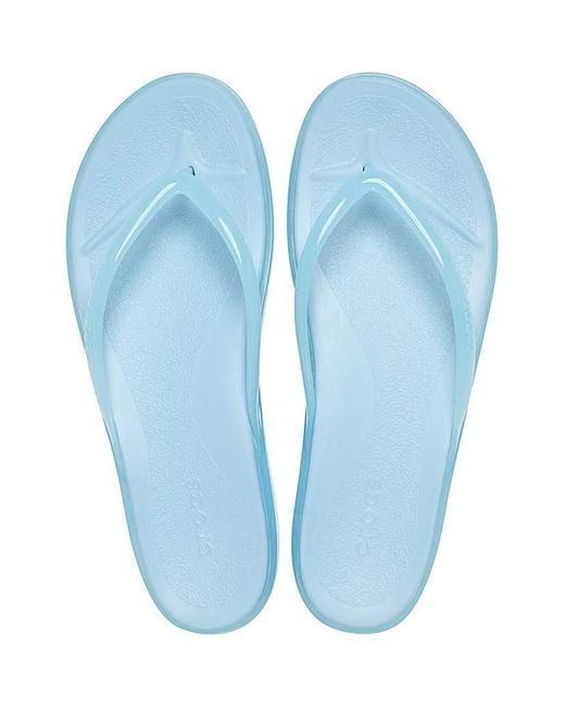 CROCSTM Blue Miami Round Toe Flip Flop