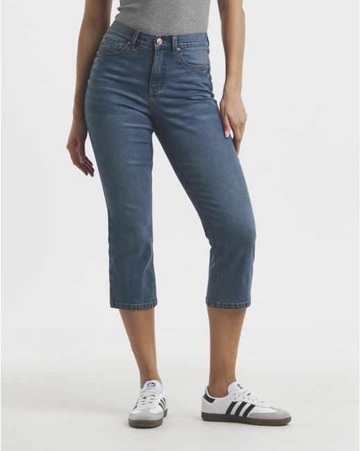 Simply Be Blue 24/7 Slim Crop Jeans