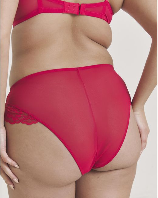 Ann Summers Red Sexy Lace Deep Brazilian