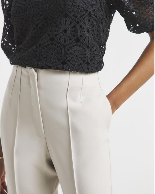 Joanna Hope White Tailored Capri Trousers