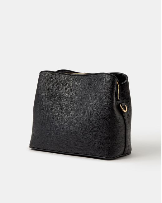 Accessorize Black Webbing Strap Crossbody Bag