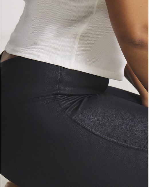 Magic Bodyfashion Black Leather Look Leggings