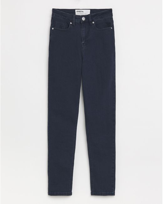 Simply Be Blue Slim Highwaist Super Stretch Jean