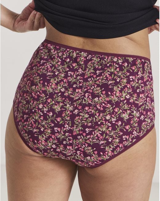 Pretty Secrets Red 6 Pack Full Brief Knickers