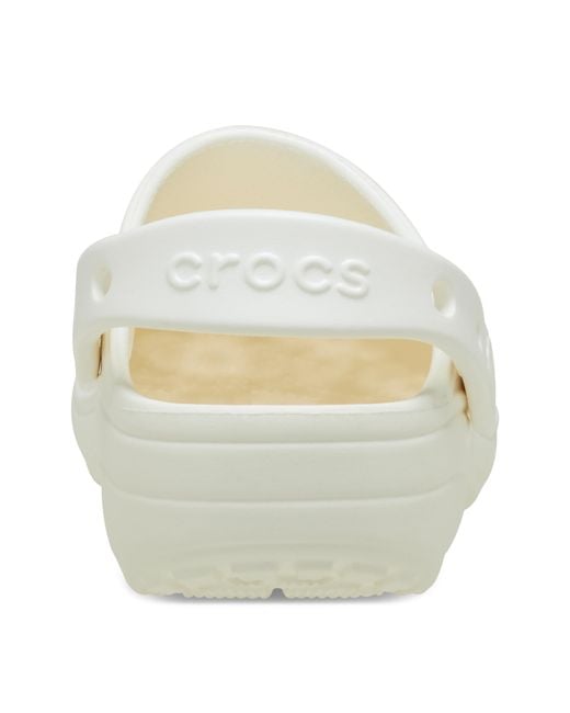 CROCSTM White Classic Floral Cut Out Clog