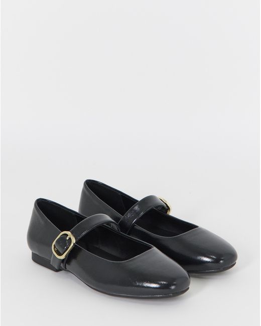 Simply Be Blue Mary Jane Buckle Shoe Wide