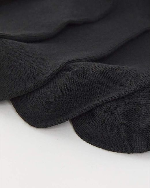 Pretty Secrets Black 5 Pack Super Value Trainer Liner Socks