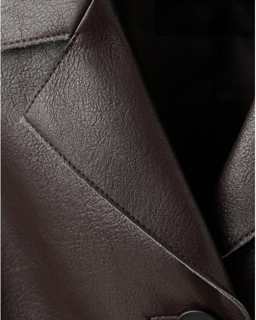 Mango Black Faux Leather Jacket