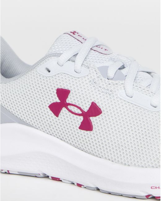 Under Armour White Charged Pursuit Trainers